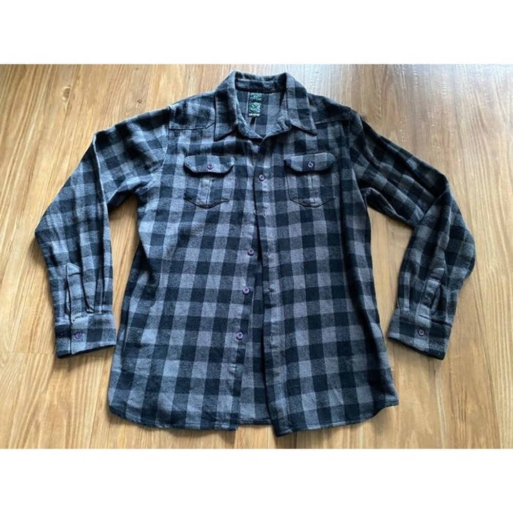 Reef Men's Flannel Button Up Shirt (Medium)